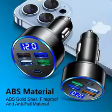 Autolader 4‑Poorts – Sigarettenaansteker Adapter